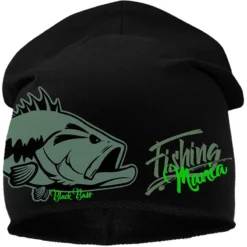 BONNET HOMME HOT SPOT DESIGN BLACK BASS MANIA - NOIR