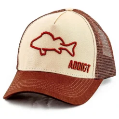 CASQUETTE HOMME FISHXPLORER ADDICT PERCHE - MARRON