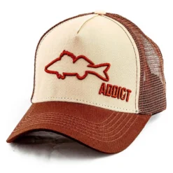 CASQUETTE HOMME FISHXPLORER ADDICT SANDRE - MARRON