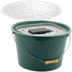 SEAU A VIFS PLASTILYS 25L VERT OPAQUE + AERATEUR + COUVERCLE