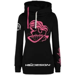 SWEAT FEMME HOT SPOT DESIGN ANGLER - NOIR