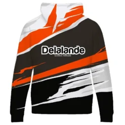 SWEAT HOMME DELALANDE HOODIE SOFT - NOIR/ORANGE -Savage Gear Soldes sweat homme delalande hoodie soft noir orange z 2416 241636 2