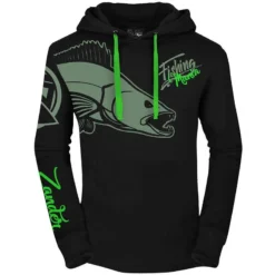 SWEAT HOMME HOT SPOT DESIGN FISHING MANIA ZANDER - NOIR
