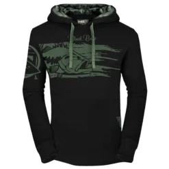 SWEAT HOMME HOT SPOT DESIGN HOODIE BLACK BASS - NOIR