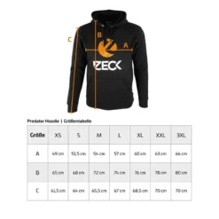 SWEAT HOMME ZECK PREDATOR HOODIE - NOIR -Savage Gear Soldes sweat homme zeck predator hoodie noir z 2709 270994 5