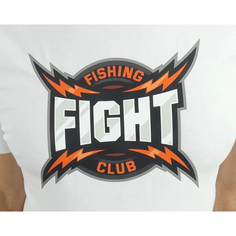 TEE SHIRT MANCHES COURTES HOMME FC FIGHT - BLANC 4 TEE SHIRT MANCHES COURTES HOMME FC FIGHT - BLANC â Image 2