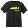 TEE SHIRT MANCHES COURTES HOMME FISHXPLORER ADDICT BROCHET - NOIR