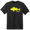 TEE SHIRT MANCHES COURTES HOMME FISHXPLORER ADDICT PERCHE - NOIR