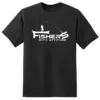 TEE SHIRT MANCHES COURTES HOMME FISHXPLORER FISHER WITH ATTITUDE - NOIR