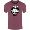 TEE SHIRT MANCHES COURTES HOMME HOT SPOT DESIGN PERCH TIME - BURGUNDY -Savage Gear Soldes tee shirt manches courtes homme hot spot design perch time burgundy z 2110 211041