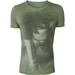 TEE SHIRT MANCHES COURTES HOMME HOT SPOT DESIGN VINTAGE OLD SCHOOL - VERT