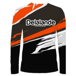 TEE SHIRT MANCHES LONGUES HOMME DELALANDE FLEXAIR - NOIR/ORANGE 6 TEE SHIRT MANCHES LONGUES HOMME DELALANDE FLEXAIR - NOIR/ORANGE -Savage Gear Soldes tee shirt manches longues homme delalande flexair noir orange z 2416 241633 2