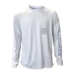 Grundens TEE SHIRT MANCHES LONGUES HOMME GRUNDÉNS SOLSTRALE LIGHTWEIGHT SUN SHIRT - BLANC