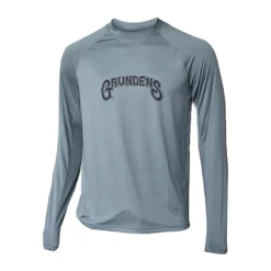 Grundens TEE SHIRT MANCHES LONGUES HOMME GRUNDÉNS SOLSTRALE LIGHTWEIGHT SUN SHIRT - GRIS