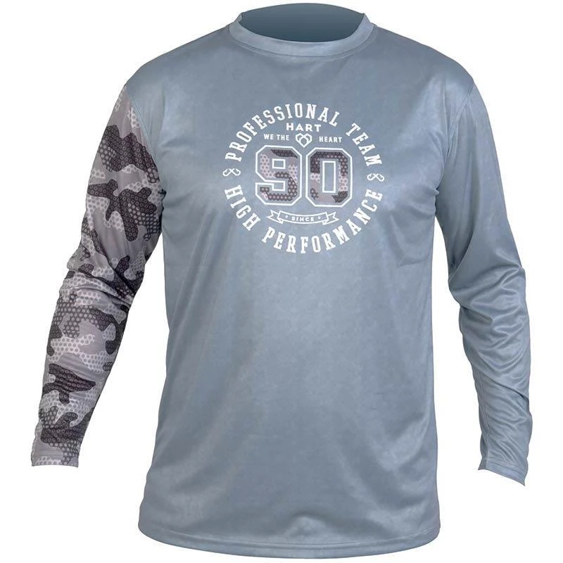 TEE SHIRT MANCHES LONGUES HOMME HART VINTAGE TL - CAMO/BLEU CIEL 3 TEE SHIRT MANCHES LONGUES HOMME HART VINTAGE TL - CAMO/BLEU CIEL